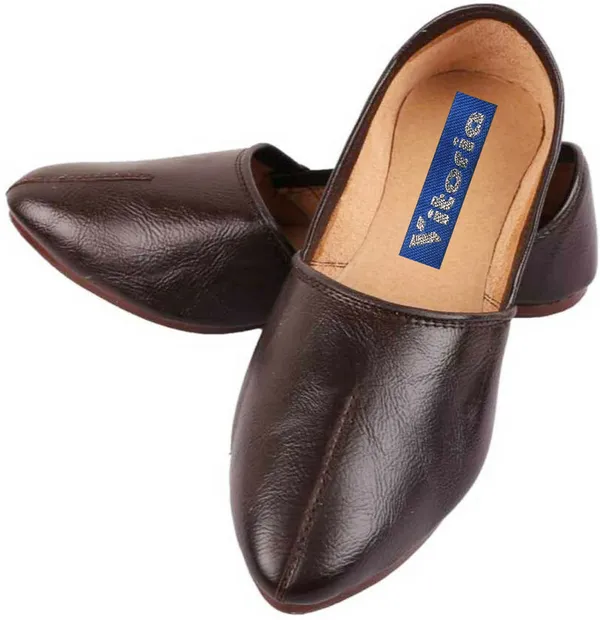 Brown_&_Black_PU_Premium_Jutis_Shoe_For_Men