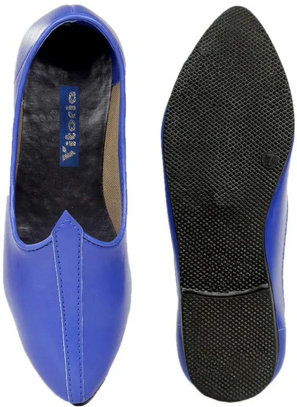 Brown_&_Blue_PU_Premium_Jutis_Shoe_For_Men