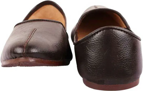 Brown_&_White_PU_Premium_Jutis_Shoe_For_Men