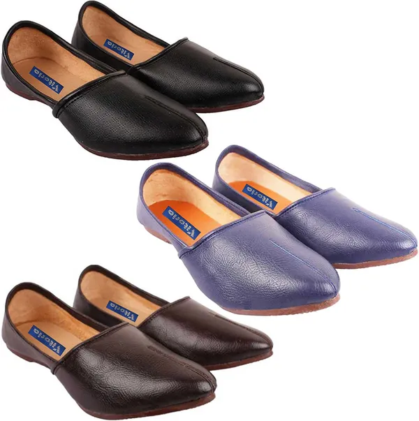Black_&_Blue_&_Brown_PU_Premium_Mojaris_Shoe_For_Men