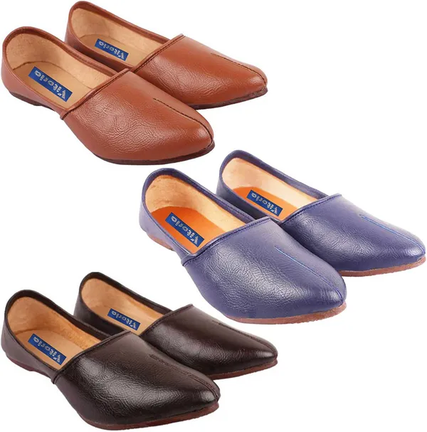 Blue_&_Brown_&_Tan_PU_Premium_Mojaris_Shoe_For_Men