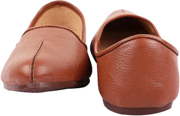 Blue_&_Tan_&_White_PU_Premium_Mojaris_Shoe_For_Men