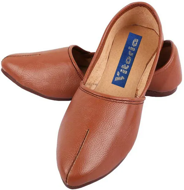 Tan_PU_Premium_Jutis_Shoe_For_Men