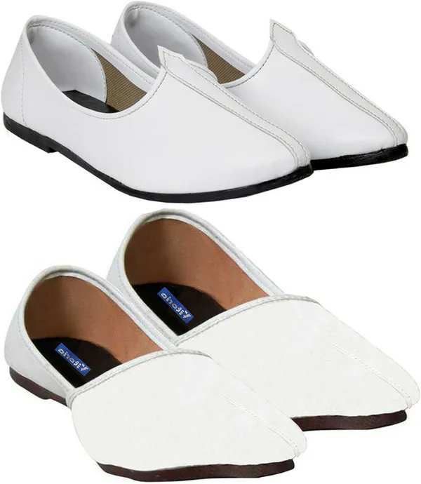 White_PU_Premium_Jutis_Shoe_For_Men