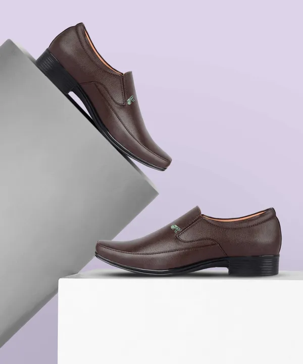 Brown_PU_Premium_Slip_On_Shoe_For_Men
