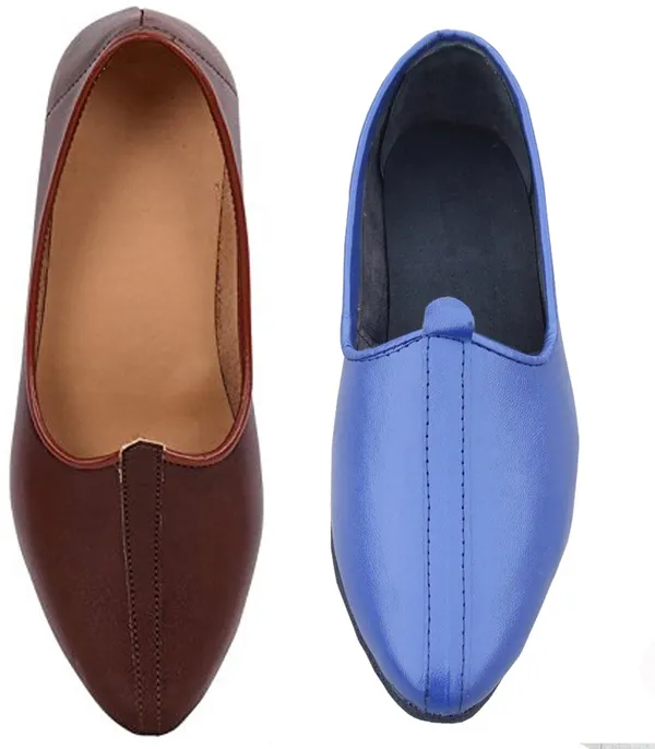 Blue_&_Brown_Synthetic_Leather_Premium_Jutis_Shoe_For_Men