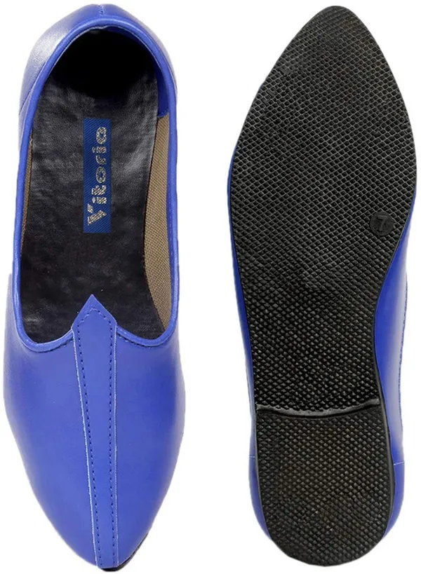 Blue_&_Tan_PU_Premium_Jutis_Shoe_For_Men