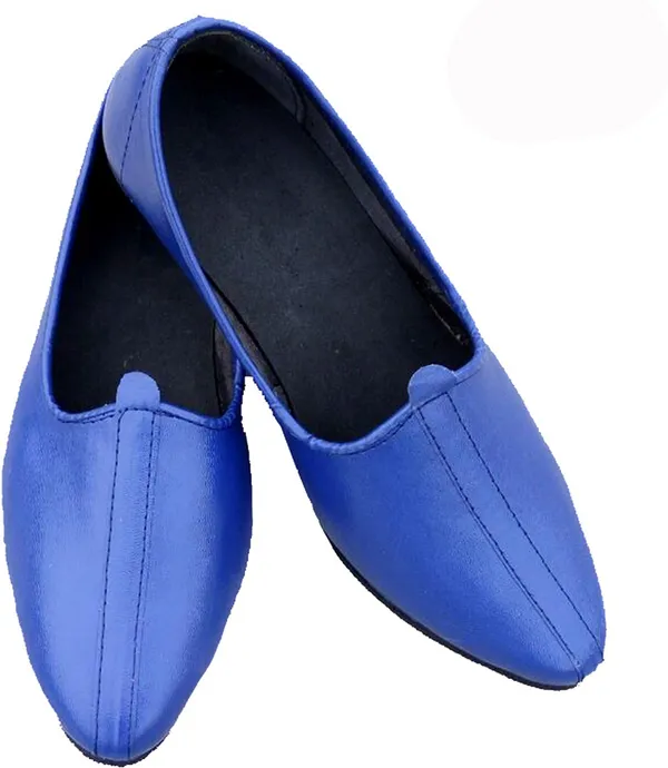 Blue_PU_Premium_Mojaris_Shoe_For_Men