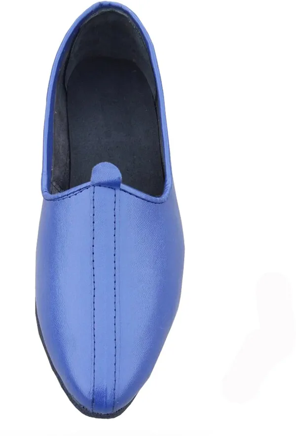 Blue_PU_Premium_Mojaris_Shoe_For_Men