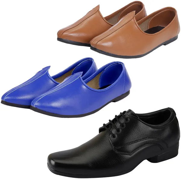 Black_&_Blue_&_Tan_PU_Premium_Jutis_Shoe_For_Men
