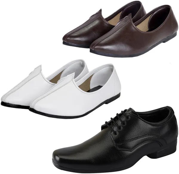 Black_&_Brown_&_White_PU_Premium_Jutis_Shoe_For_Men