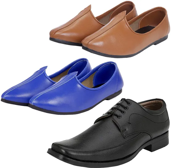 Black_&_Blue_&_Tan_PU_Premium_Jutis_Shoe_For_Men