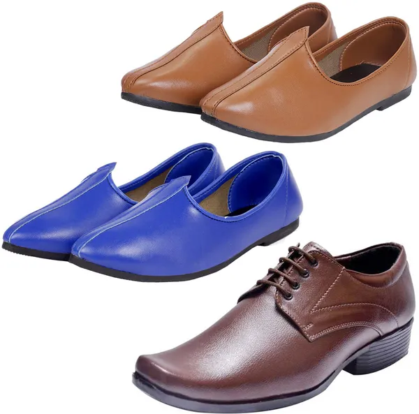 Brown_&_Blue_&_Tan_PU_Premium_Shoe_For_Men