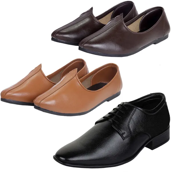 Black_&_Brown_&_Tan_PU_Premium_Jutis_Shoe_For_Men