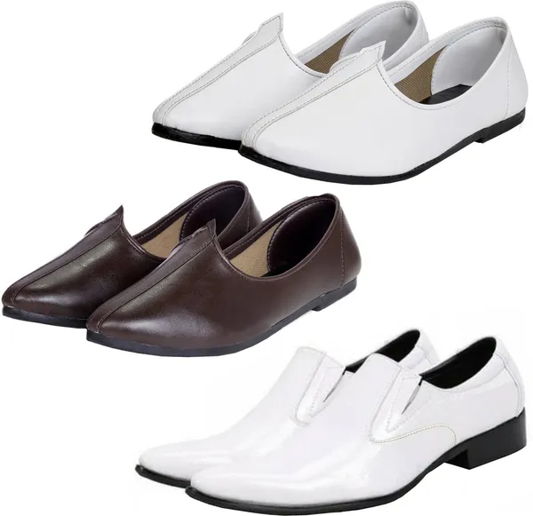 White_&_Brown_PU_Premium_Jutis_Shoe_For_Men