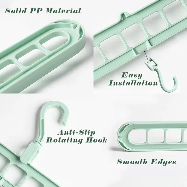 FlexiSave™_Magic_Hanger_-_9_Hole_Save_Saver_Cloth_Organiser_(Pack_of_5)