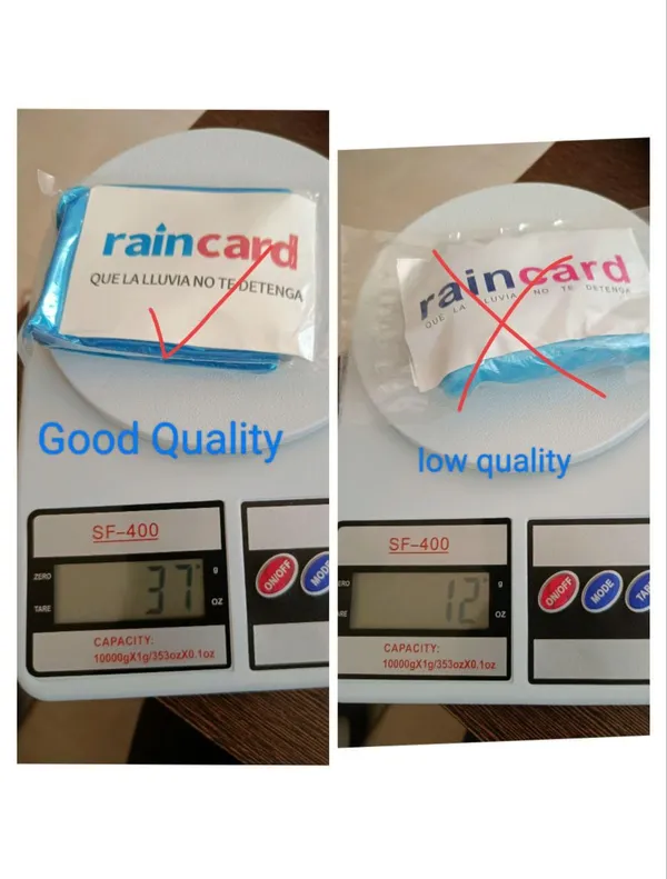 White_&_Multicolor_Rain_Cards_-_Pocket_Anytime_Rain_Coat_-_Pack_of_2