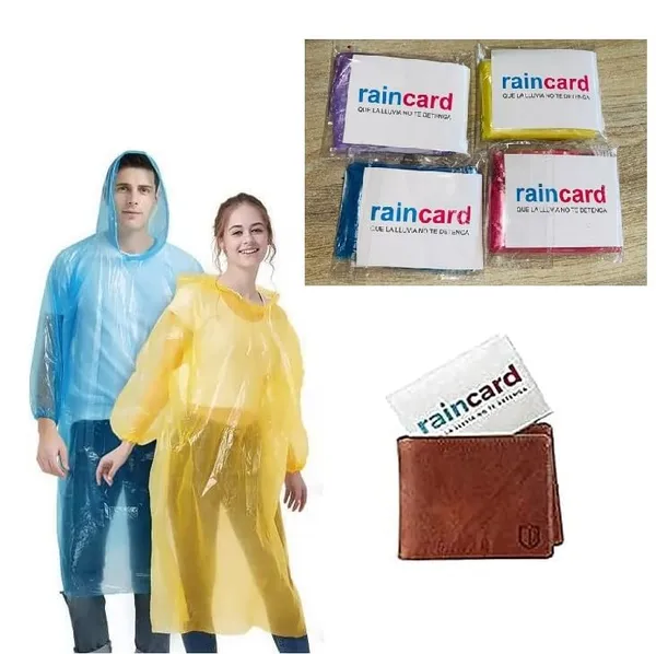 White_&_Multicolor_Rain_Cards_-_Pocket_Anytime_Rain_Coat_-_Pack_of_2