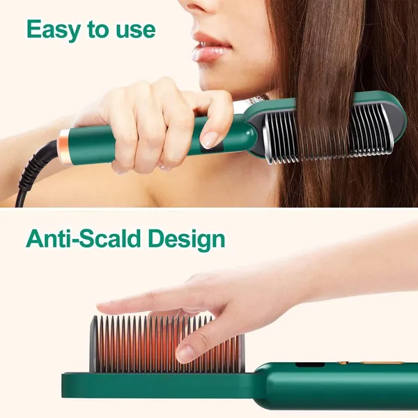 Green__Keratin_Smooth_Hair_Straightner_Comb
