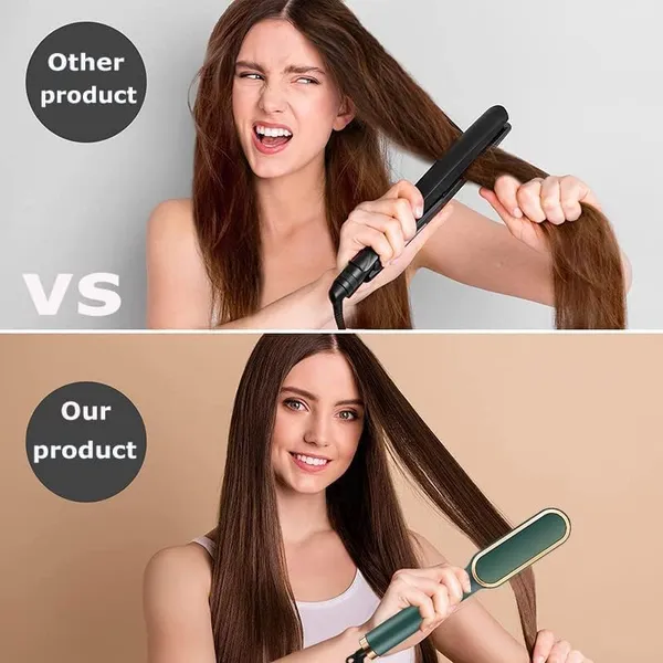 Green__Keratin_Smooth_Hair_Straightner_Comb
