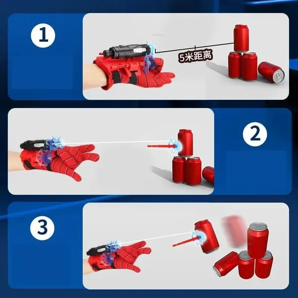 KiddoJoy™_Premium_Quality_Spiderman_Web_Shooter