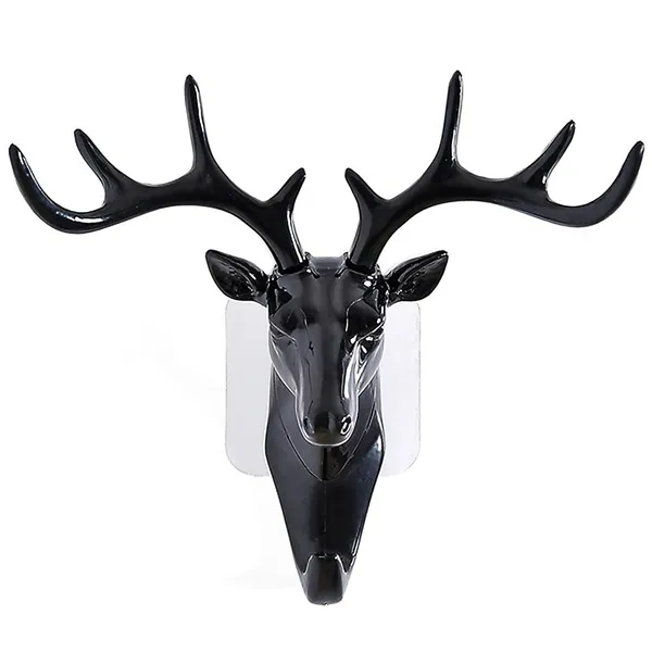 Black_Premium_Quality_Deer_Wall_Hooks_(Pack_of_2)