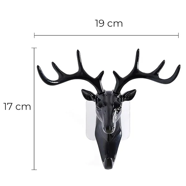 Black_Premium_Quality_Deer_Wall_Hooks_(Pack_of_2)
