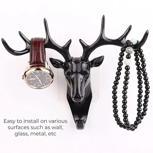 Black_Premium_Quality_Deer_Wall_Hooks_(Pack_of_2)