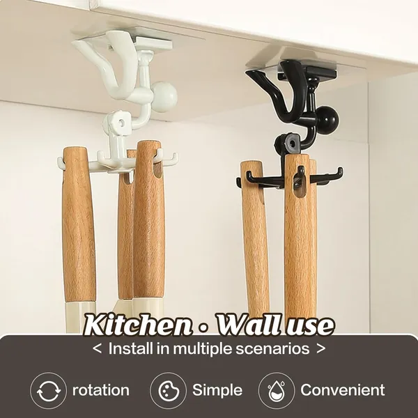 Black_&_White_360_Rotatable_Wall_Hooks_(Pack_of_2_/_4_/_6)