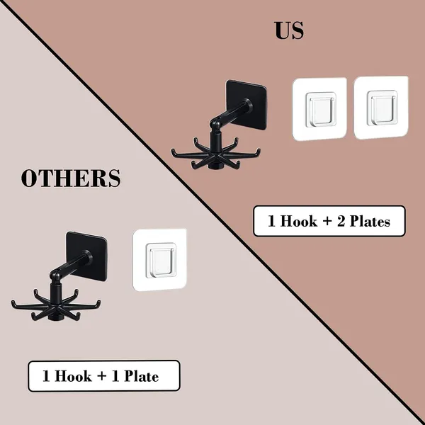 Black_&_White_360_Rotatable_Wall_Hooks_(Pack_of_2_/_4_/_6)