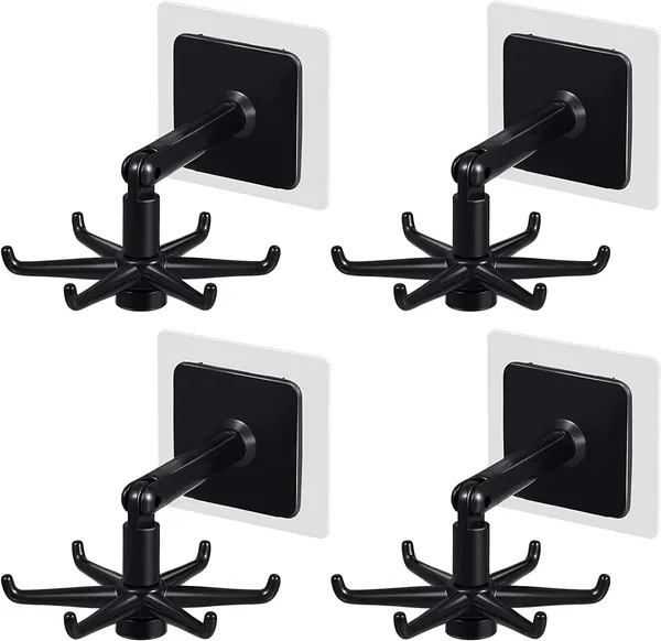 Black_&_White_360_Rotatable_Wall_Hooks_(Pack_of_2_/_4_/_6)