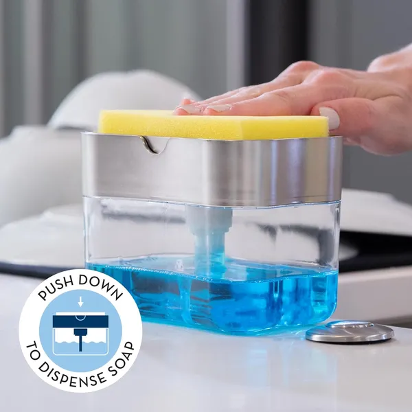 TrendsYo™_Premium_Liquid_Soap_Dispenser_With_Free_Sponge