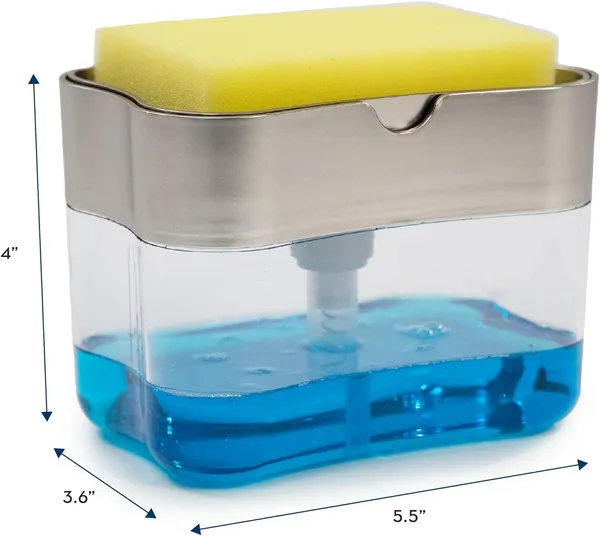 TrendsYo™_Premium_Liquid_Soap_Dispenser_With_Free_Sponge