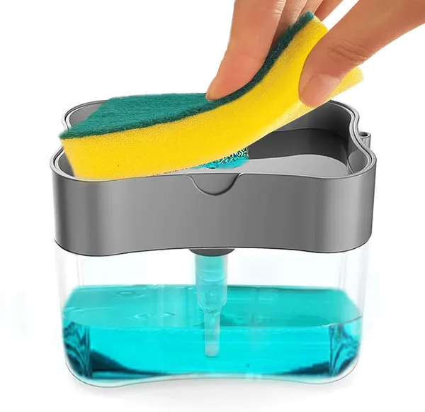 TrendsYo™_Premium_Liquid_Soap_Dispenser_With_Free_Sponge