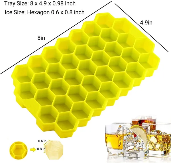 Honeycomb_Ice_Cube_Tray_Set_-_Pack_of_2
