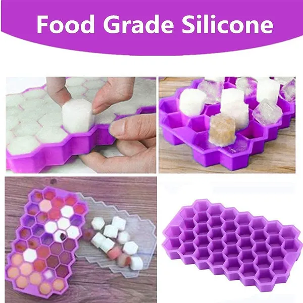 Honeycomb_Ice_Cube_Tray_Set_-_Pack_of_2