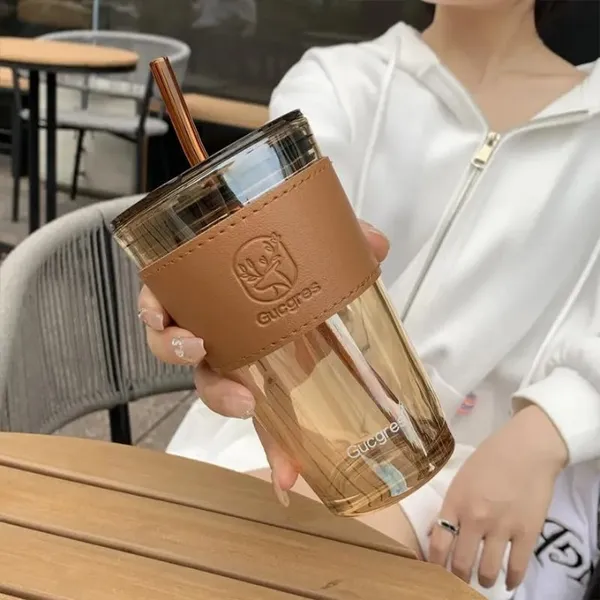 450ml_Sipper_Coffee_Mug_with_Leather_Sleeve_with_Straw