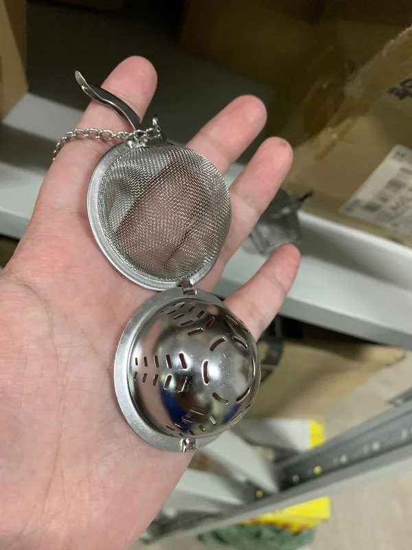 Tea_Infuser_Ball__Shape_with_Chain_Half_Mesh_,_Dia_5cm_,_SS_Food_Grade