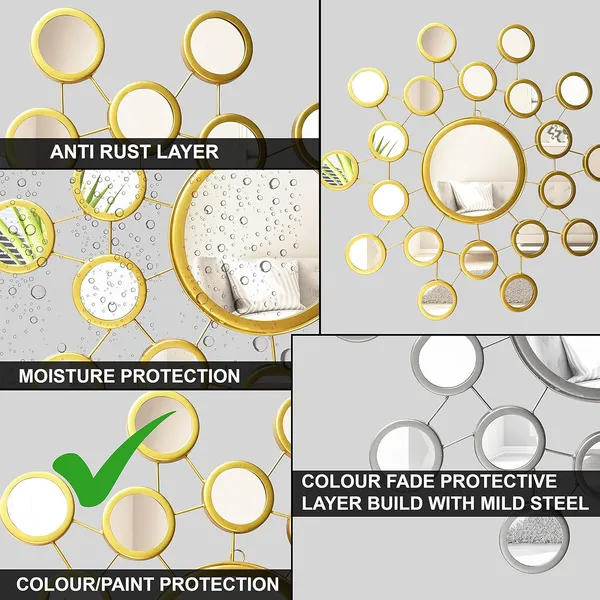 Gold_Bubble_Round_Designed_Steel_Glass_Framed_Wall_Mirror