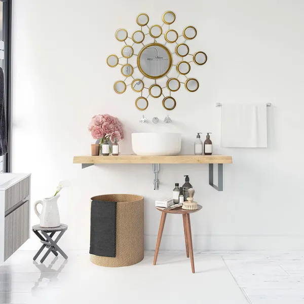 Gold_Bubble_Round_Designed_Steel_Glass_Framed_Wall_Mirror
