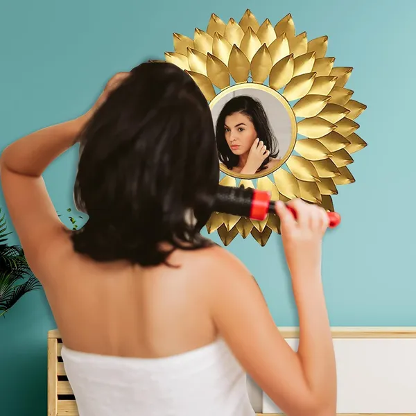 Gold_Beautiful_Sun_Burst_Designer_Leaf_Wall_Mirror