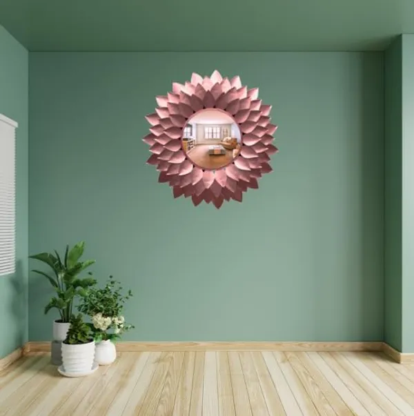 Rose_Gold_Beautiful_Sun_Burst_Designer_Leaf_Wall_Mirror