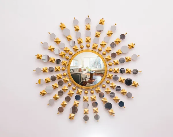 Gold_Glass_Round_Framed_Wall_Mirror