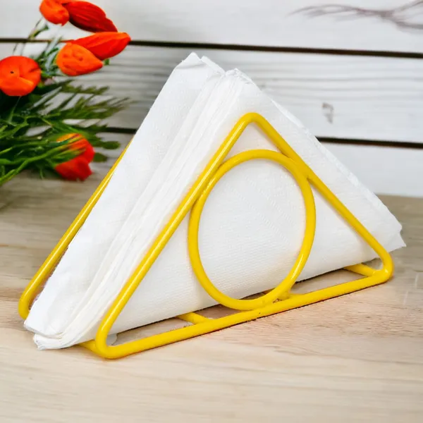 Set_Of_2:_Yellow_Premium_Metal_Napkin_Stand_&_Napkin_Holder_for_Kitchen_&_Dining_Table