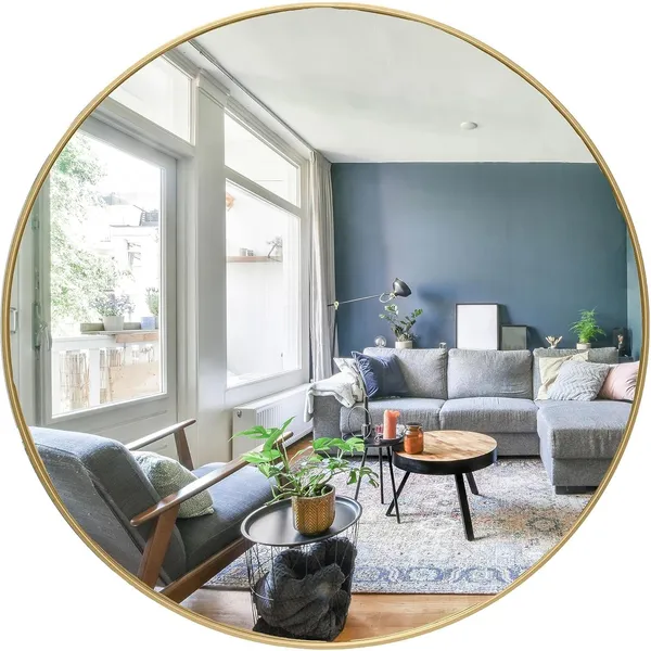 Gold_Designer_Leaf_Framed_Round_Mirror