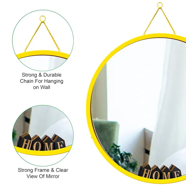 Yellow_Designer_Round_Wall_Mirror_For_Living_Room,_Bedroom,_Home_Decor_&_Gift