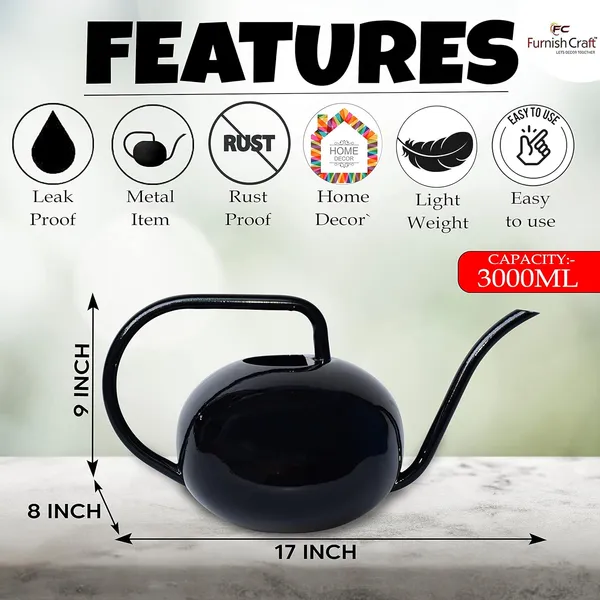 Black_Premium_Garden_Watering_Can_For_Plants