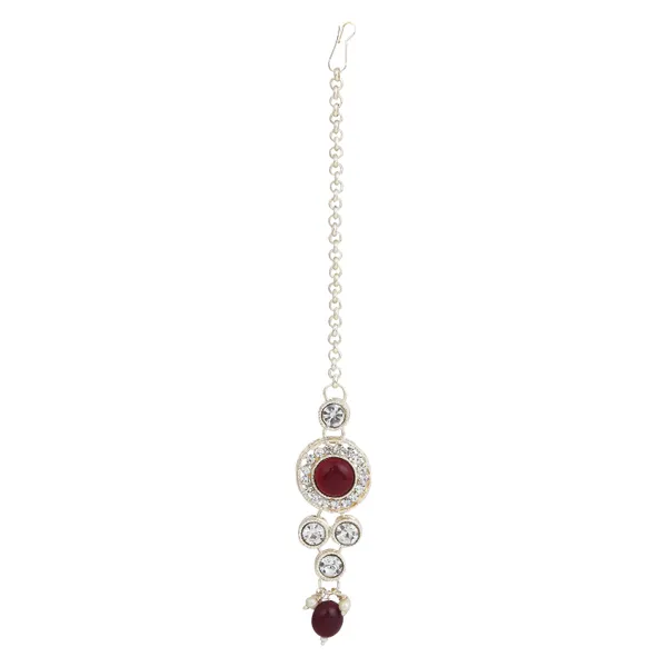 Antique_Chain_Necklace_With_Earrings_For_Women_|_White