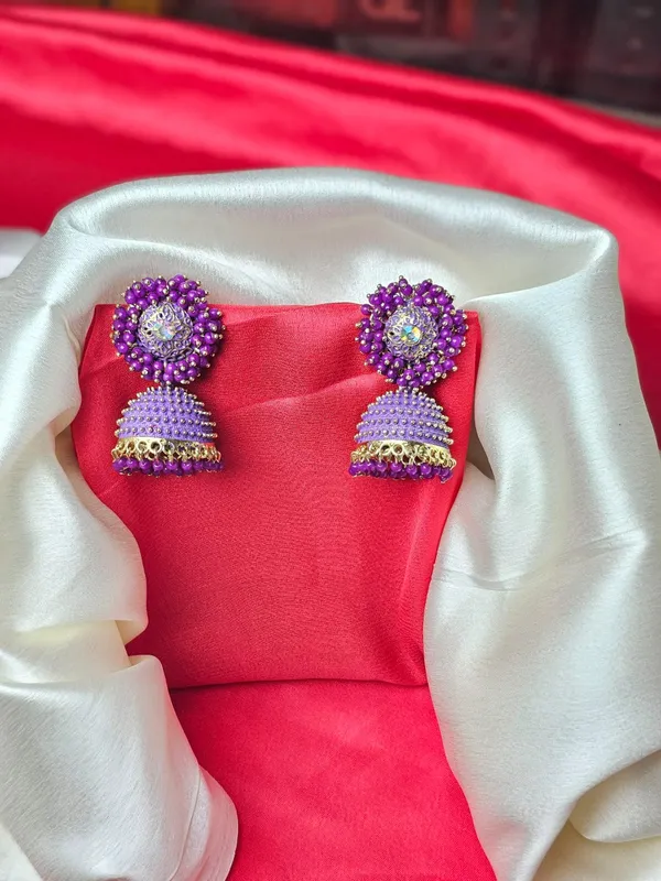 Antique_Jhumka_Earrings_For_Women_|_Blue