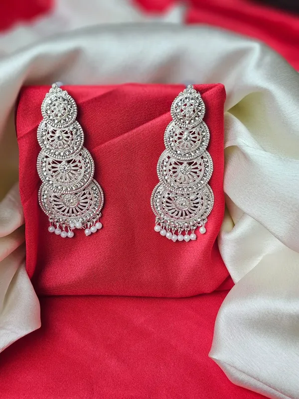 Antique_Jhumka_Earrings_For_Women_|_Silver